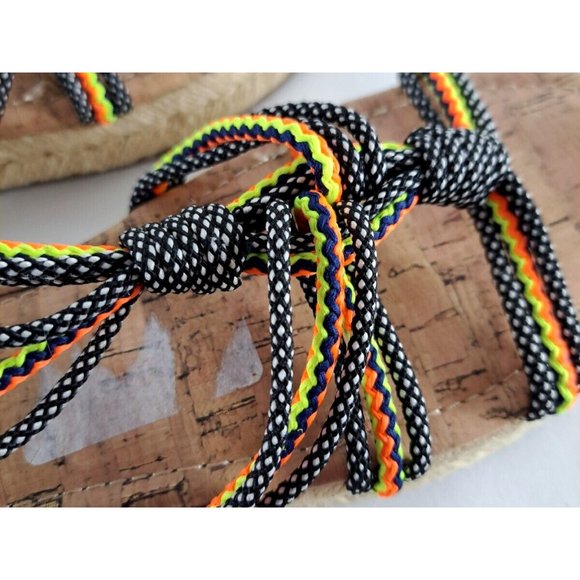 Womens Sam Edelman Circus Sandals Athena Slingback Bungee Cord Espadrilles 6 - Picture 4 of 5